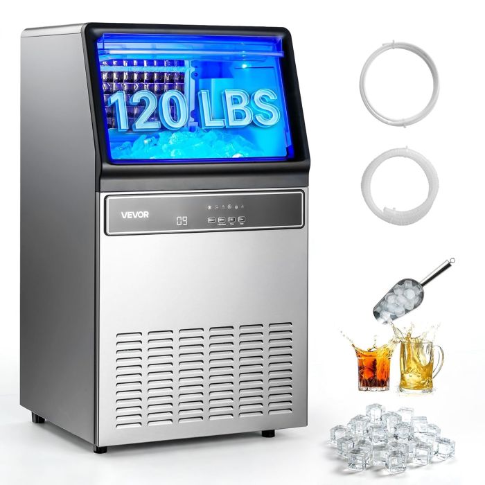 Máquina comercial para fabricar hielo VEVOR 120 lbs/24H