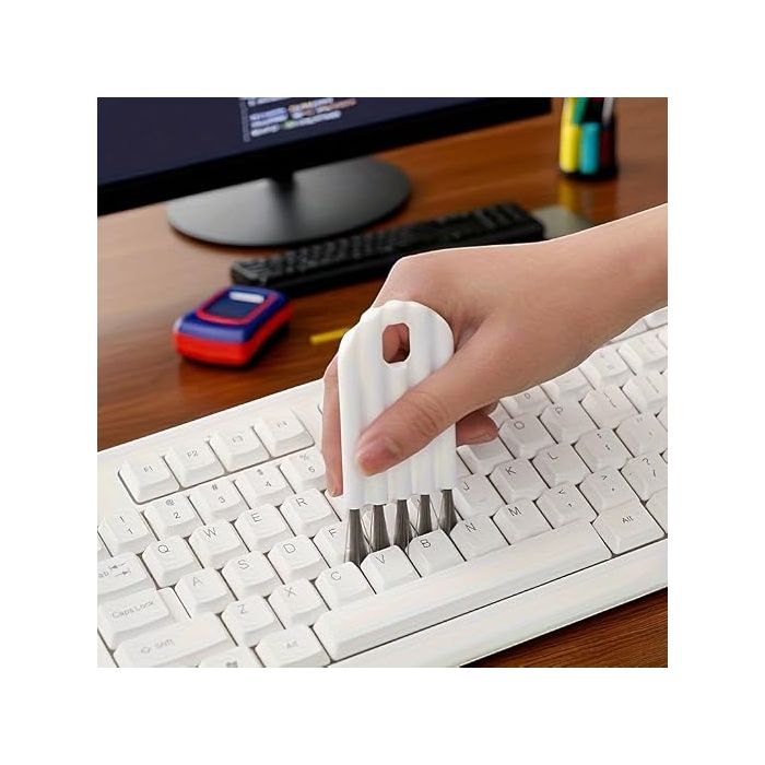 Cepillo de limpieza para teclado, herramienta de eliminación de polvo para computadoras, uso en oficina y hogar