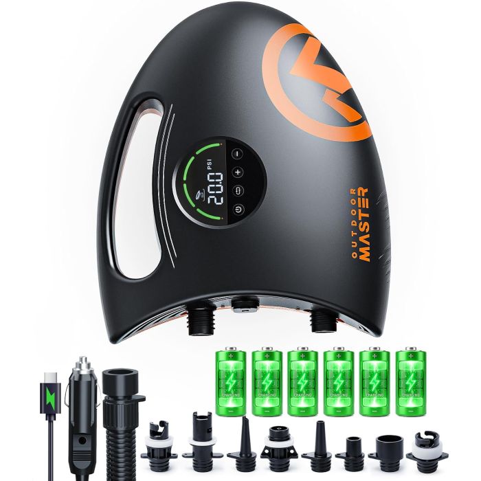 Bomba eléctrica OutdoorMaster Shark 2S para paddle board