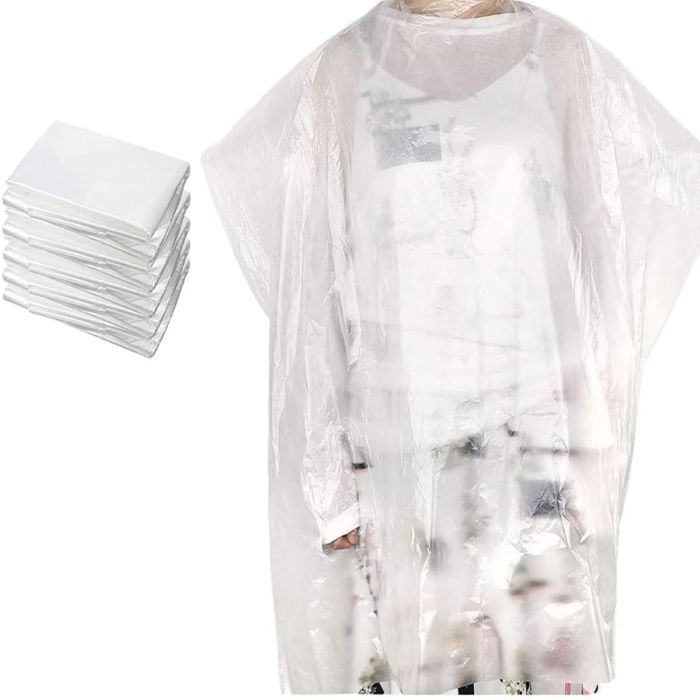 100 Piezas Capas Desechables para Salón de Peluquería