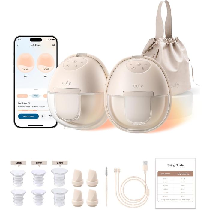 eufy Security Heated Breast Pump S1, Hands-Free Breast Pump