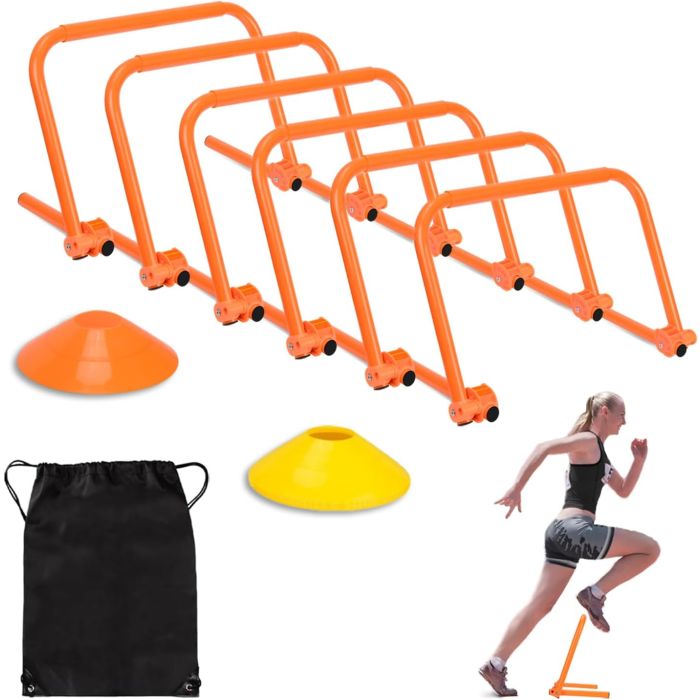 Set de Vallas de Entrenamiento Ajustables Hikeen 6 pcs