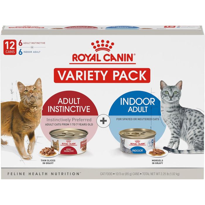 Royal Canin Feline Health Nutrition Indoor Adult Pack Variado 12 Latas 3 oz