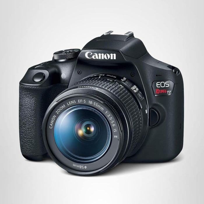 Canon EOS Rebel T7 DSLR con lente 18-55mm Negro