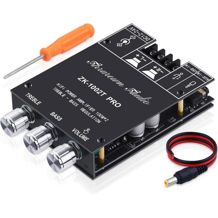 Amplificador de audio Bluetooth 5.0 ZK-1002T 200W 2.0 canales