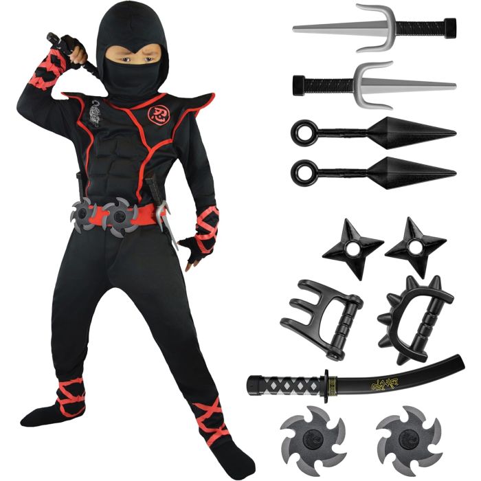 Spooktacular Creations Disfraz de Ninja para Niños Halloween