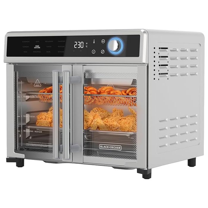 Horno Tostador Air Fryer BLACK+DECKER Crisp 'N Bake, 12 en 1