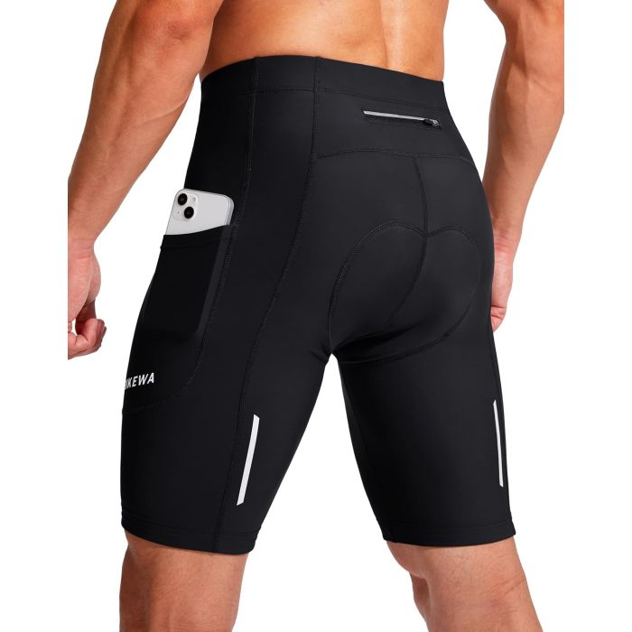 Calzas ciclismo para hombre Bikewa talla Large negro
