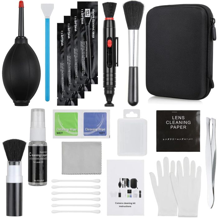 Kit de limpieza para lentes de cámara 14 en 1