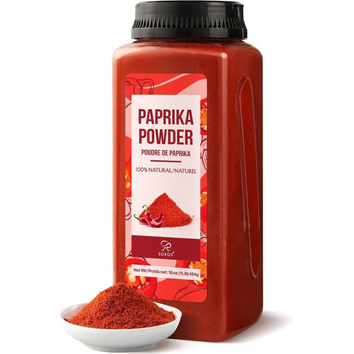 Pimentón Dulce Soeos, 16 oz (1 Unidad)