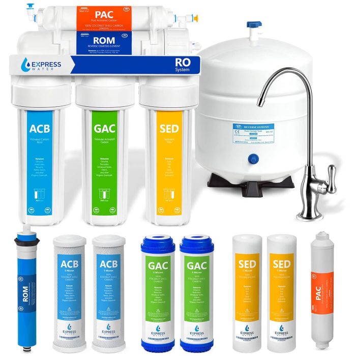 Express Water RO5DX Sistema de Ósmosis Inversa 5 Etapas