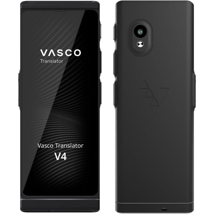 Dispositivo traductor Vasco V4 112 idiomas negro