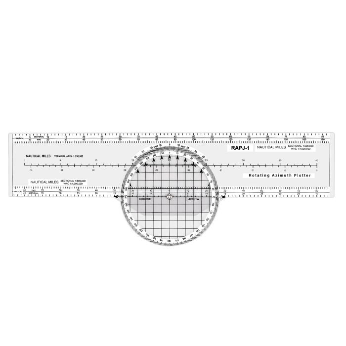 Regla de Aviación Medarchitect PJ-1 Aluminio y Metal 13.39x4.53 in