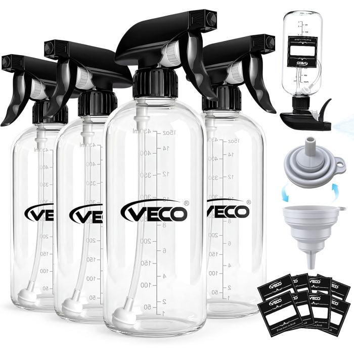 Botellas de Spray Graduadas 500 ml Pack 4