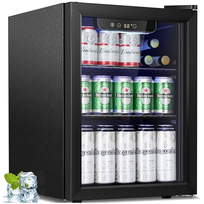 Refrigerador de bebidas Antarctic Star 1.7 pies cúbicos Negr
