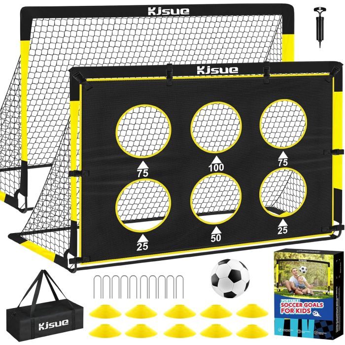 Set portería de fútbol para niños 6x4 pies pop-up