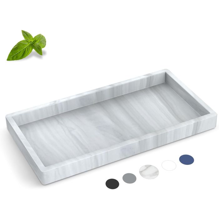 Bandeja de Baño de Silicona, Antirrotura, para Encimera, 7.8 x 3.9 pulgadas