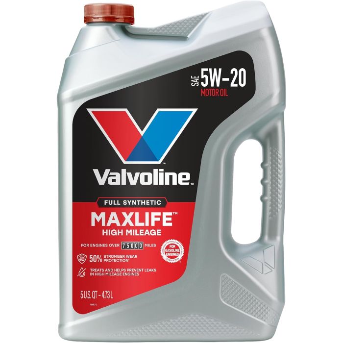 Valvoline MaxLife High Mileage Synthetic 5W-20 Aceite Motor 5 Quart