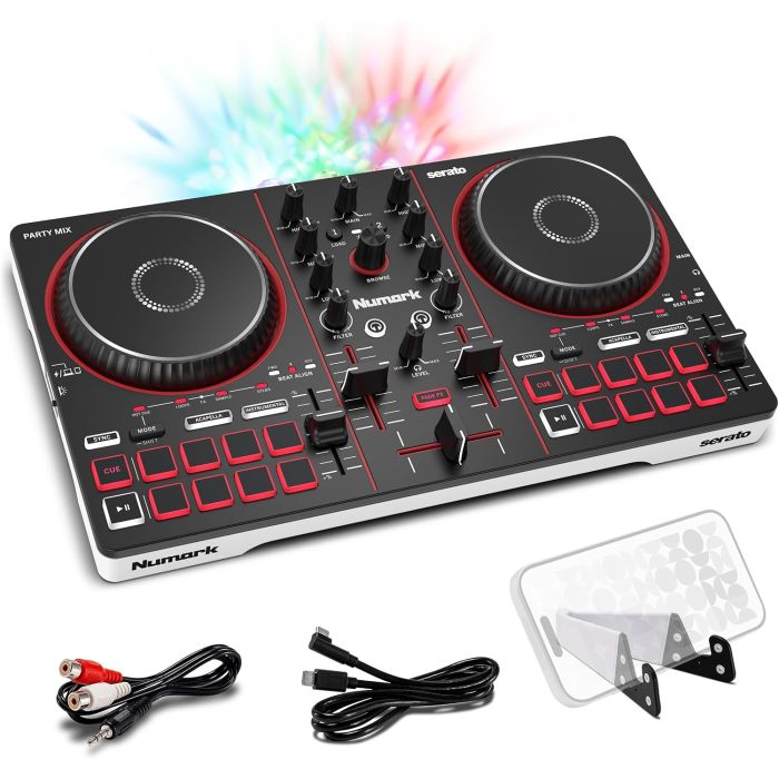 Controlador DJ Numark Party Mix III Bluetooth con Luces