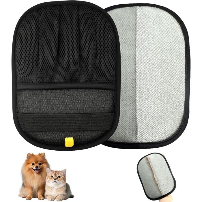Guantes para remover pelo de mascota reutilizables electrostáticos