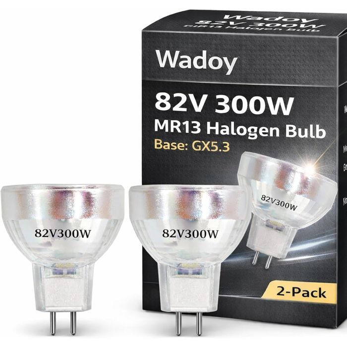 Wadoy FH-S 82V 300W Bombillo para Proyector 2 Pack MR13 GX5.3
