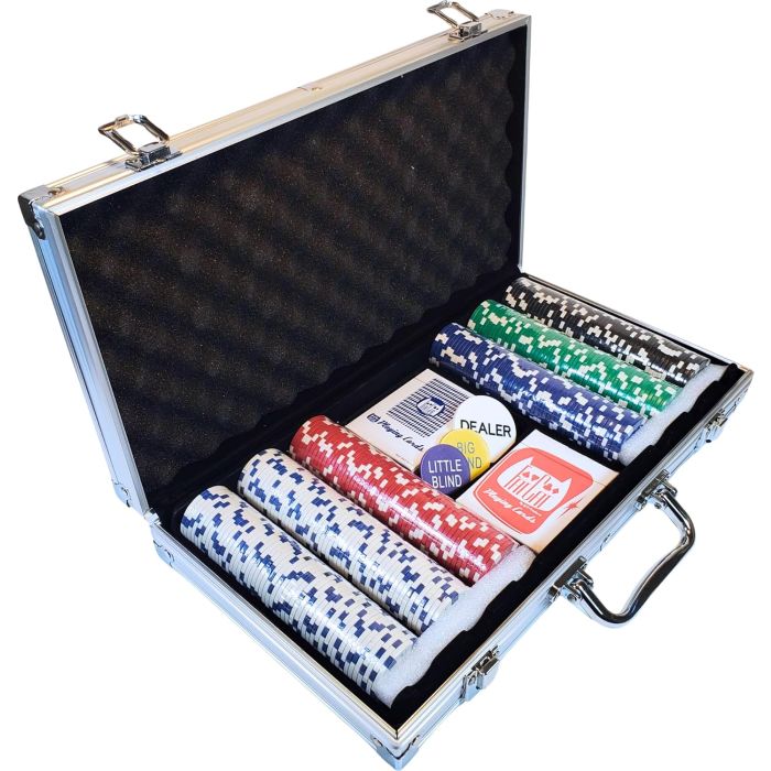Juego de fichas de póker Claytec con estuche de aluminio