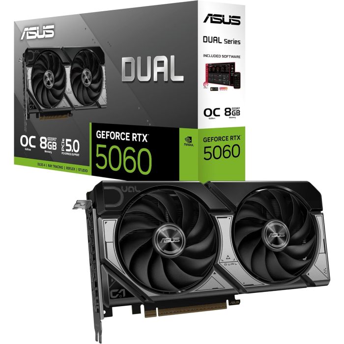 ASUS Dual NVIDIA GeForce RTX 5060 8GB GDDR7 OC Edition
