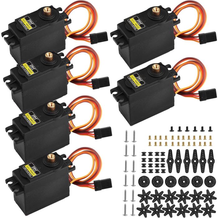 Aideepen 6-Pack MG996R Servomotor Digital Engranaje Metálico
