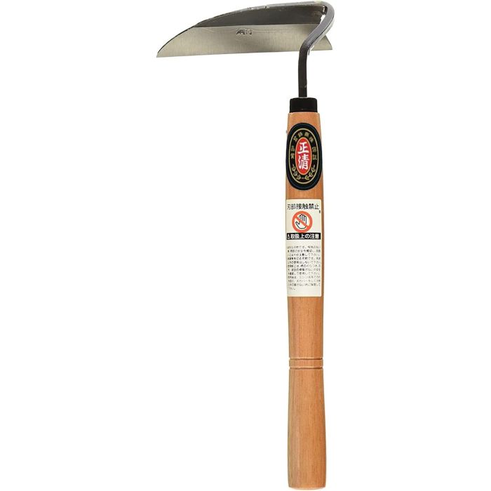 Hoz japonesa para deshierbar, hoja de 5 pulgadas, acero al carbono