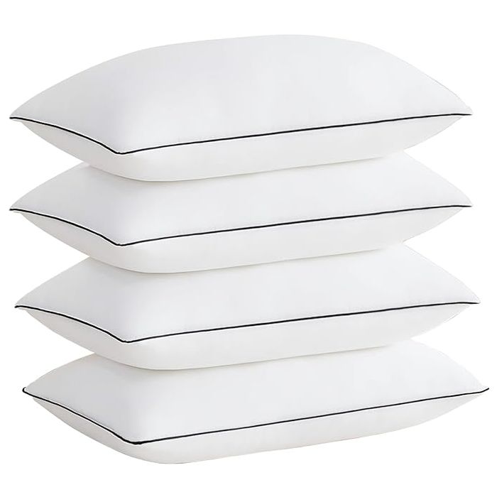 Set 4 Almohadas Poliéster Estándar Refrescante