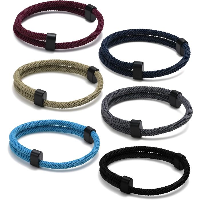 TempBeau Pulsera Náutica Trenzada Ajustable para Hombre y Mujer