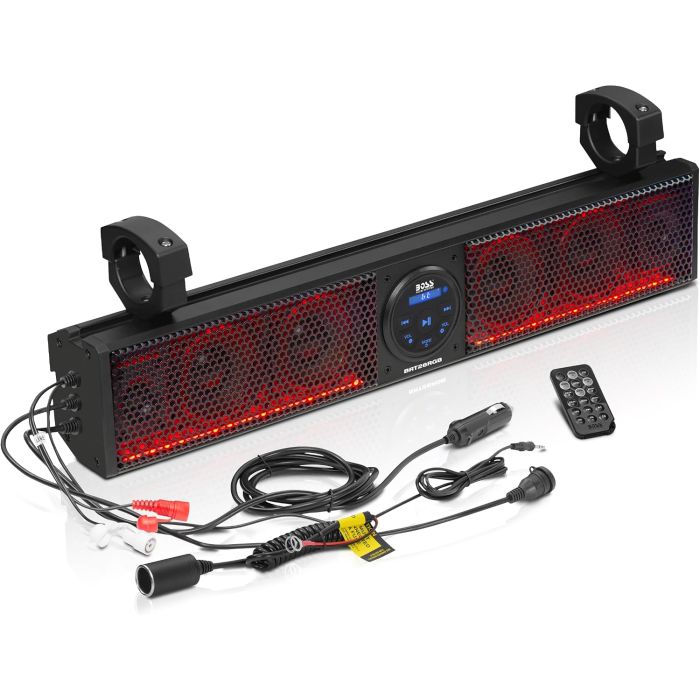 Parlante BOSS Audio BRT26RGB IPX5 Bluetooth para ATV/UTV, 26"