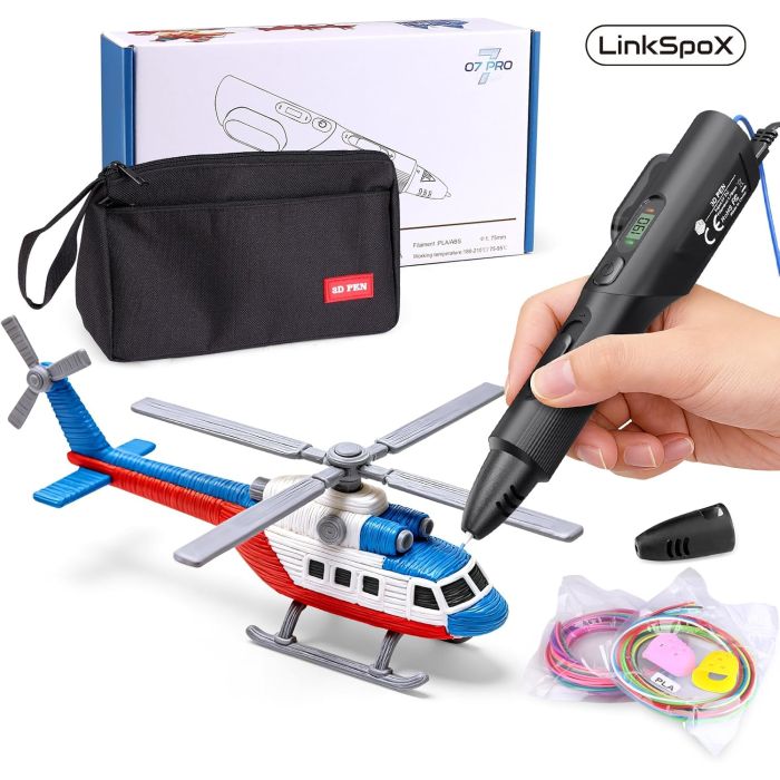 Lápiz 3D con Pantalla LCD, Temperatura Ajustable, Compatible PLA/ABS