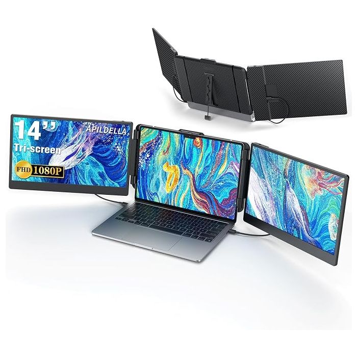 Monitor Extensor Triple 14 Pulgadas FHD IPS