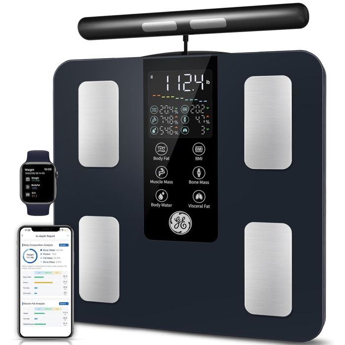 Báscula de Baño Digital GE Smart 400 lb Negro