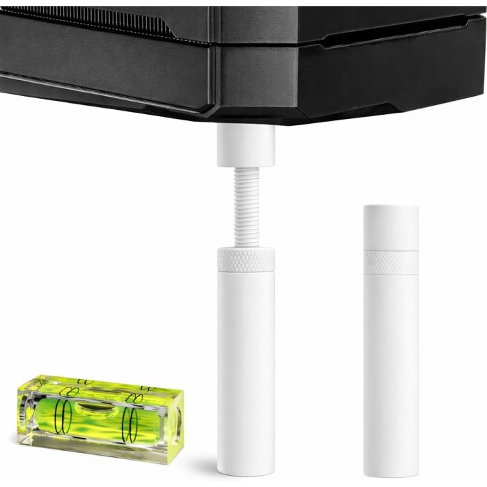 Soporte para GPU con nivel de burbuja rectangular blanco