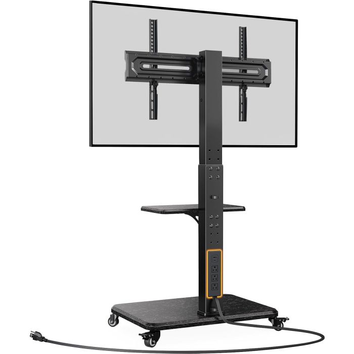 Soporte Móvil para TV Perlegear con Enchufe, Ruedas, 32-75 pulgadas