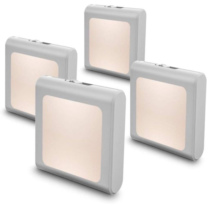 Luz Nocturna LED Dimmable MAZ-TEK con Sensor 4 Pack