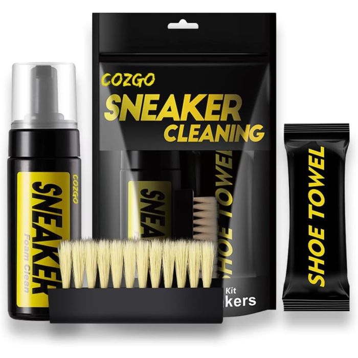 Kit Limpiador de Zapatos COZGO con Cepillo y Paño