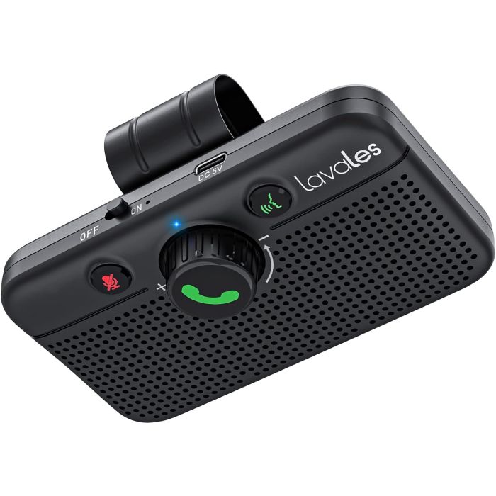 Parlante Bluetooth Lavales MK02 para Auto, Manos Libres, 5W