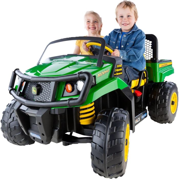 Peg Perego John Deere Gator XUV 12V, niños 3-8 años, verde