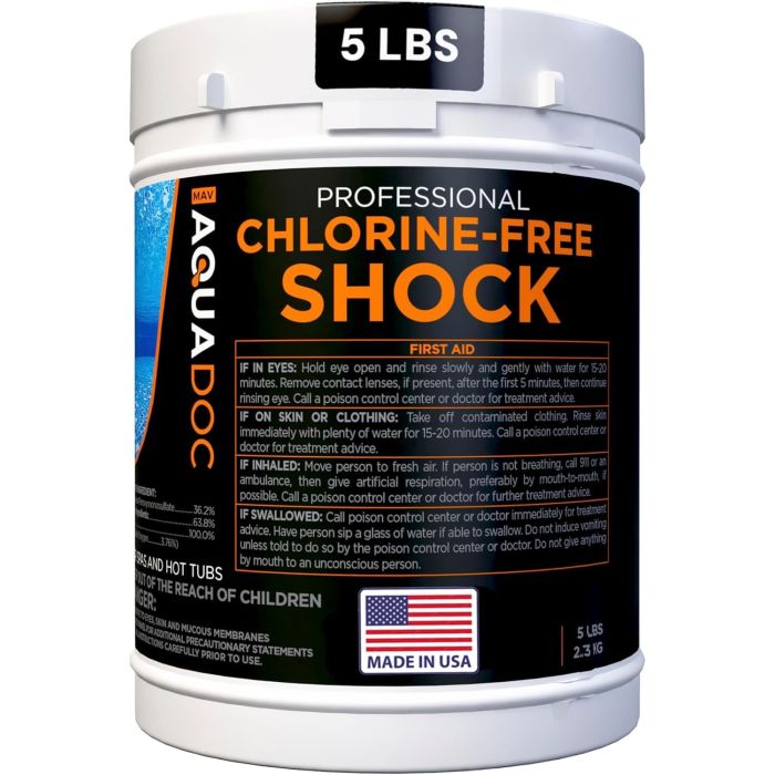 Aquadoc Tratamiento Shock Sin Cloro para Spa 5 lbs