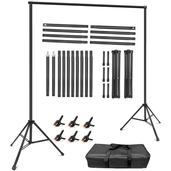 Soporte para fondo fotográfico ajustable 10x8 ft HEMMOTOP
