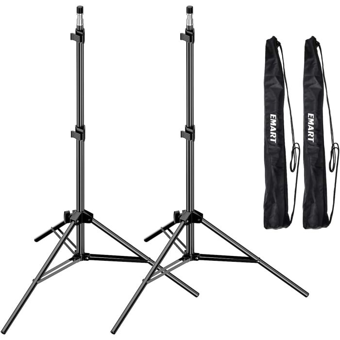 Soporte para luz fotográfica portátil EMART 7 pies, 2 unidades