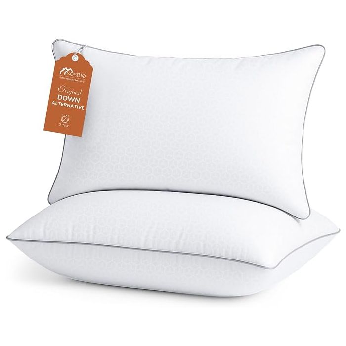 Set 2 Almohadas Queen Fibra Poliéster