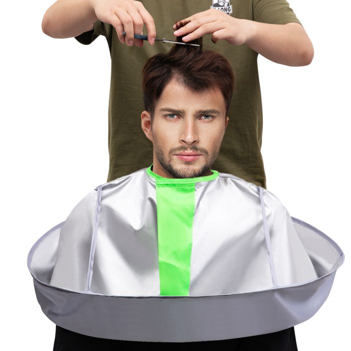 Capa de Corte de Pelo Paraguas para Uso en Casa y Salón