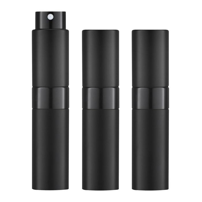 Atomizador Spray de Perfume 8ml para Viaje (3 piezas) Negro