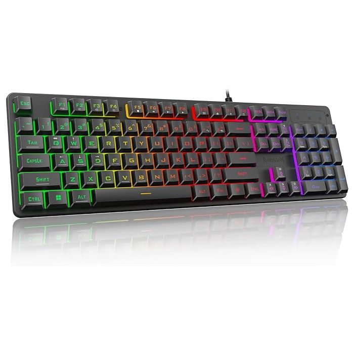 Teclado Gamer Redragon K521 Rainbow LED Mecánico 104 Teclas