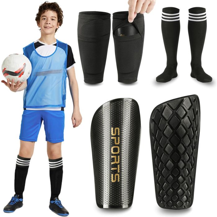 Canilleras de fútbol MEIXINZHI para niños talla M