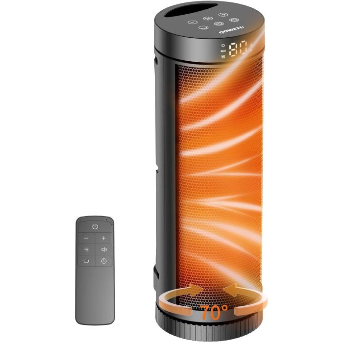 Calefactor Eléctrico Portátil Cerámico PTC 1500W con Termostato
